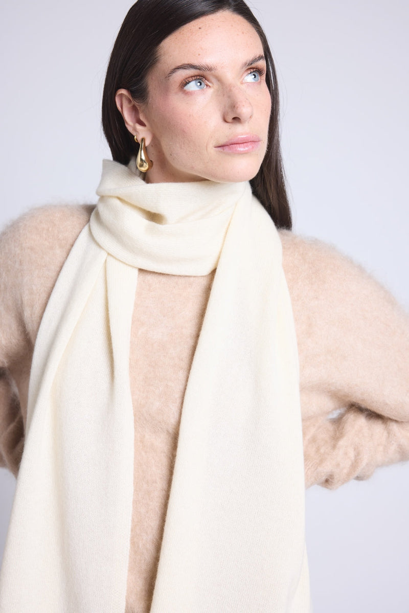 Echarpe Etole Unisexe Scarf En Cachemire - Blanc - Mixte