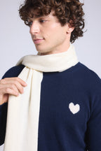 Unisex Cashmere Scarf Stole - White - Unisex