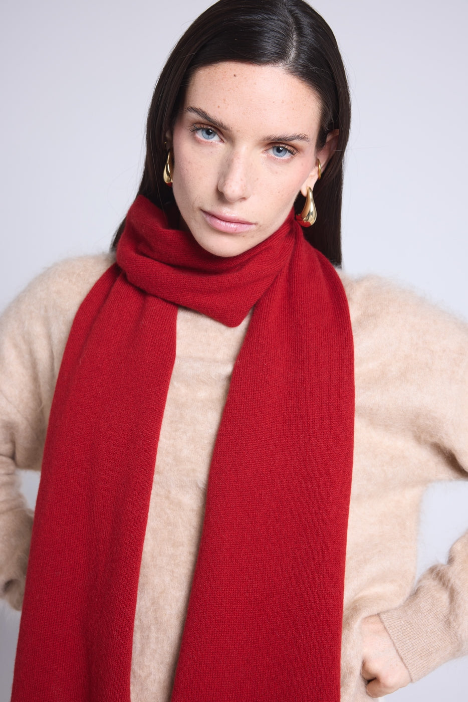 Echarpe Etole Unisexe Scarf - Rouge Bordeau - Mixte