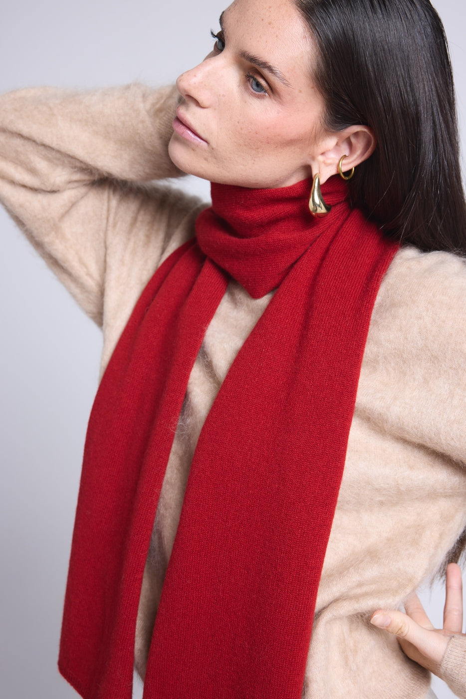 Echarpe Etole Unisexe Scarf - Rouge Bordeau - Mixte