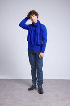 Bufanda estola unisex - azul rey - unisex