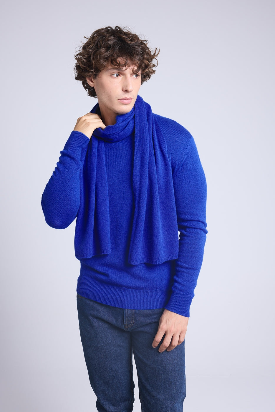 Bufanda estola unisex - azul rey - unisex