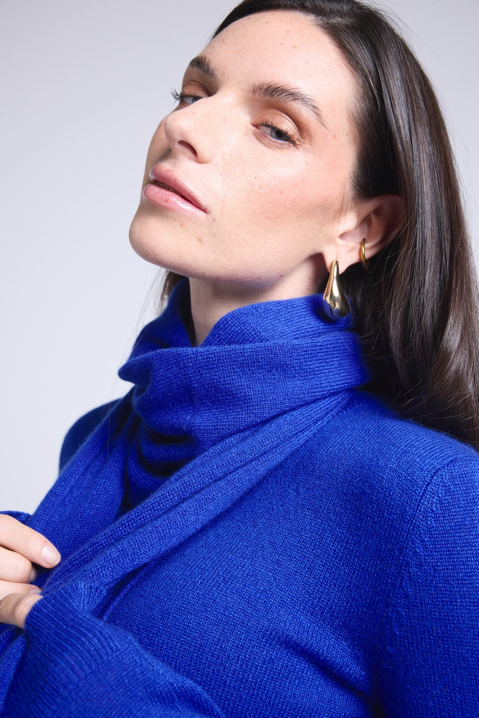 Bufanda estola unisex - azul rey - unisex