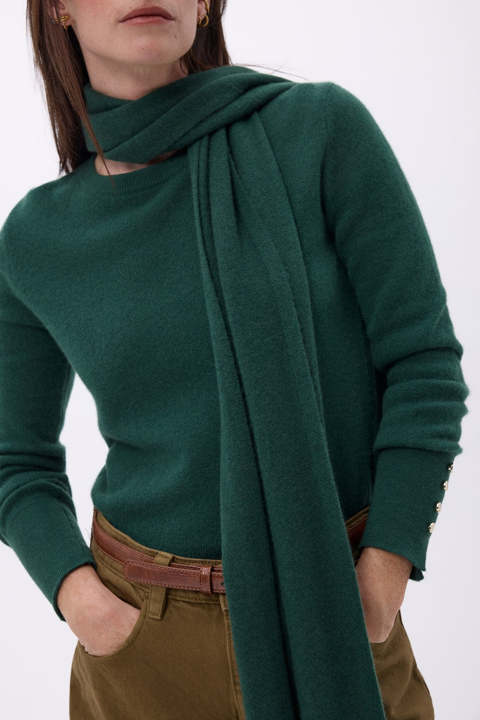 Stole Scarf - Bottle Green - Unisex