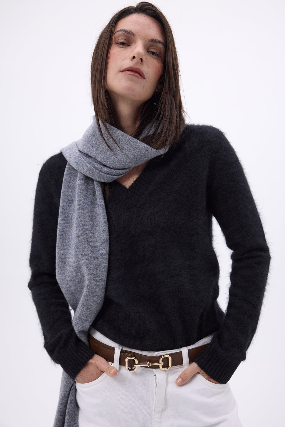 Echarpe Etole - Gris Fonce - Mixte