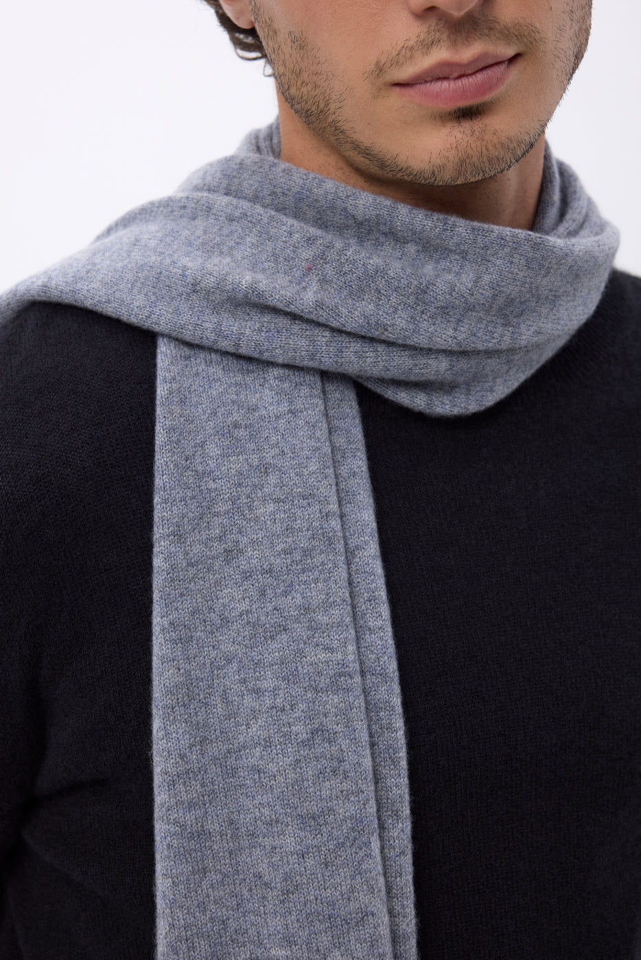 Schal Stola - Dunkelgrau - Unisex - 100 % Kaschmir