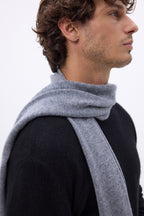 Schal Stola - Dunkelgrau - Unisex - 100 % Kaschmir