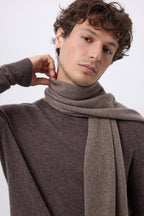 Schal Stola - Haselnuss - Unisex - 100% Kaschmir