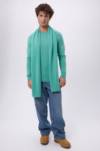 Schal Stola – Pastellgrün – Unisex – 100 % Kaschmir