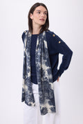 Tj Jungle Printed Scarf - Navy Blue - Unisex