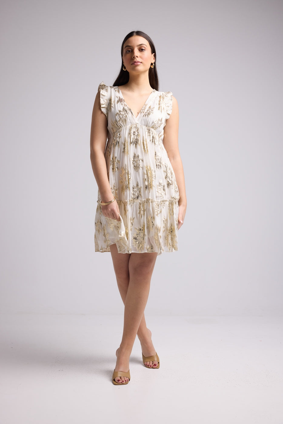 Vestido Corto - Scarlet Court - Blanco