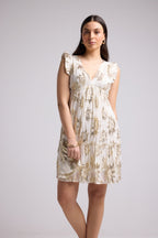 Vestido Corto - Scarlet Court - Blanco