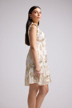 Vestido Corto - Scarlet Court - Blanco