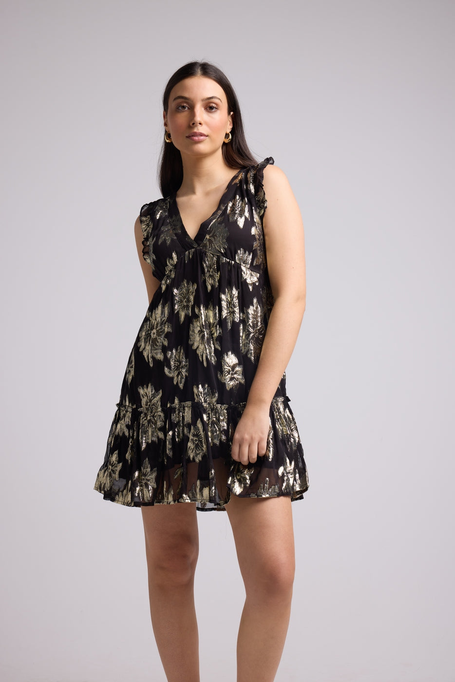 Vestido Corto - Scarlet Court - Negro