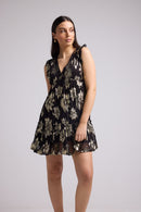 Vestido Corto - Corte Escarlata - Negro
