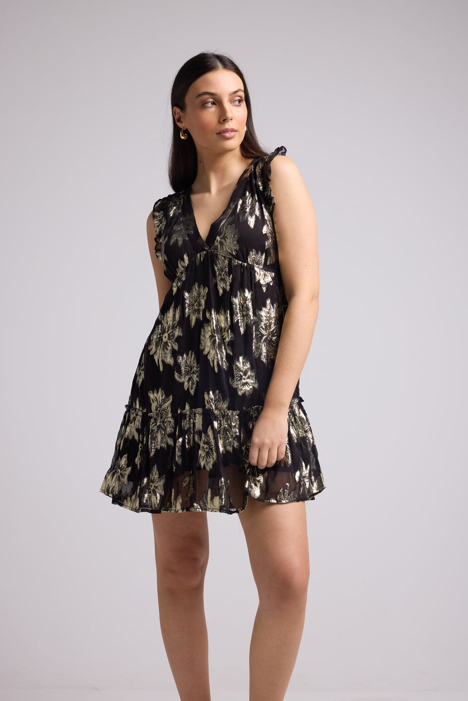 Vestido Corto - Scarlet Court - Negro