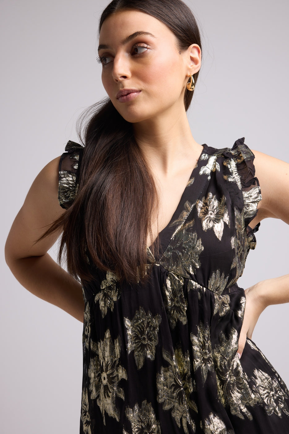 Vestido Corto - Scarlet Court - Negro