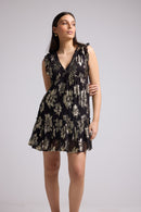 Vestido Corto - Corte Escarlata - Negro