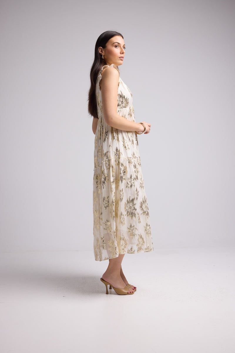 Vestido Largo - Escarlata Largo - Blanco