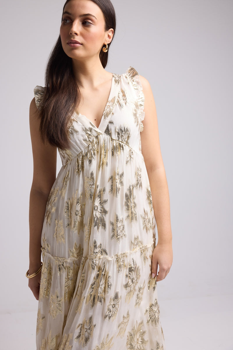 Vestido Largo - Escarlata Largo - Blanco