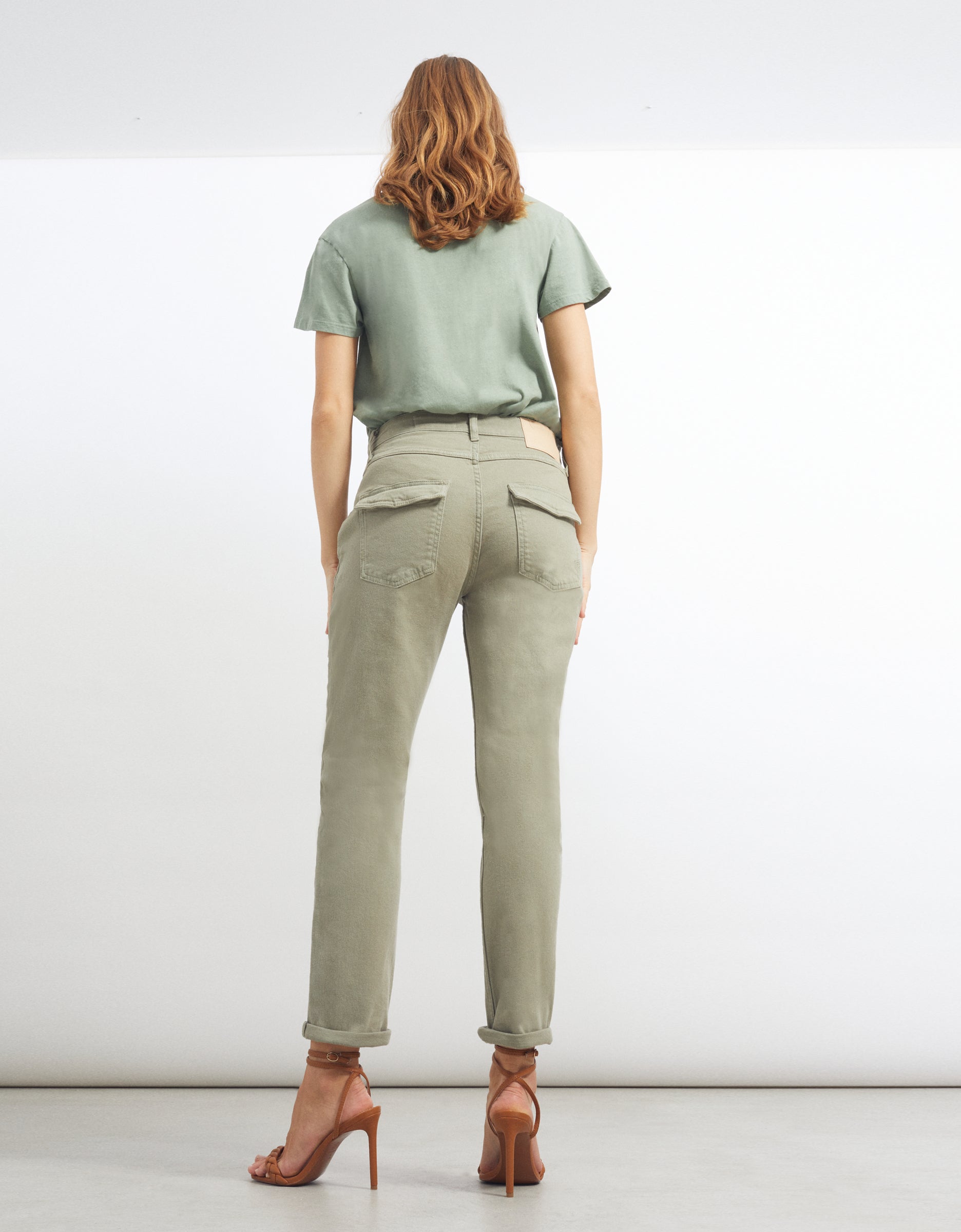 Pantalon Boy Scarlett - Thyme - Femme
