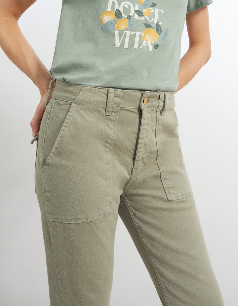 Reiko - Scarlett Boy Pants - Thyme - Woman