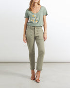 Pantalon Boy Scarlett - Thyme - Femme
