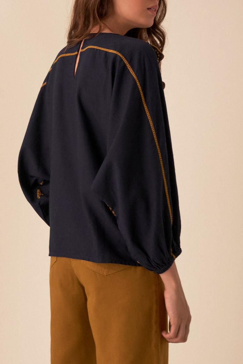 Blouse Scarlie - Marine