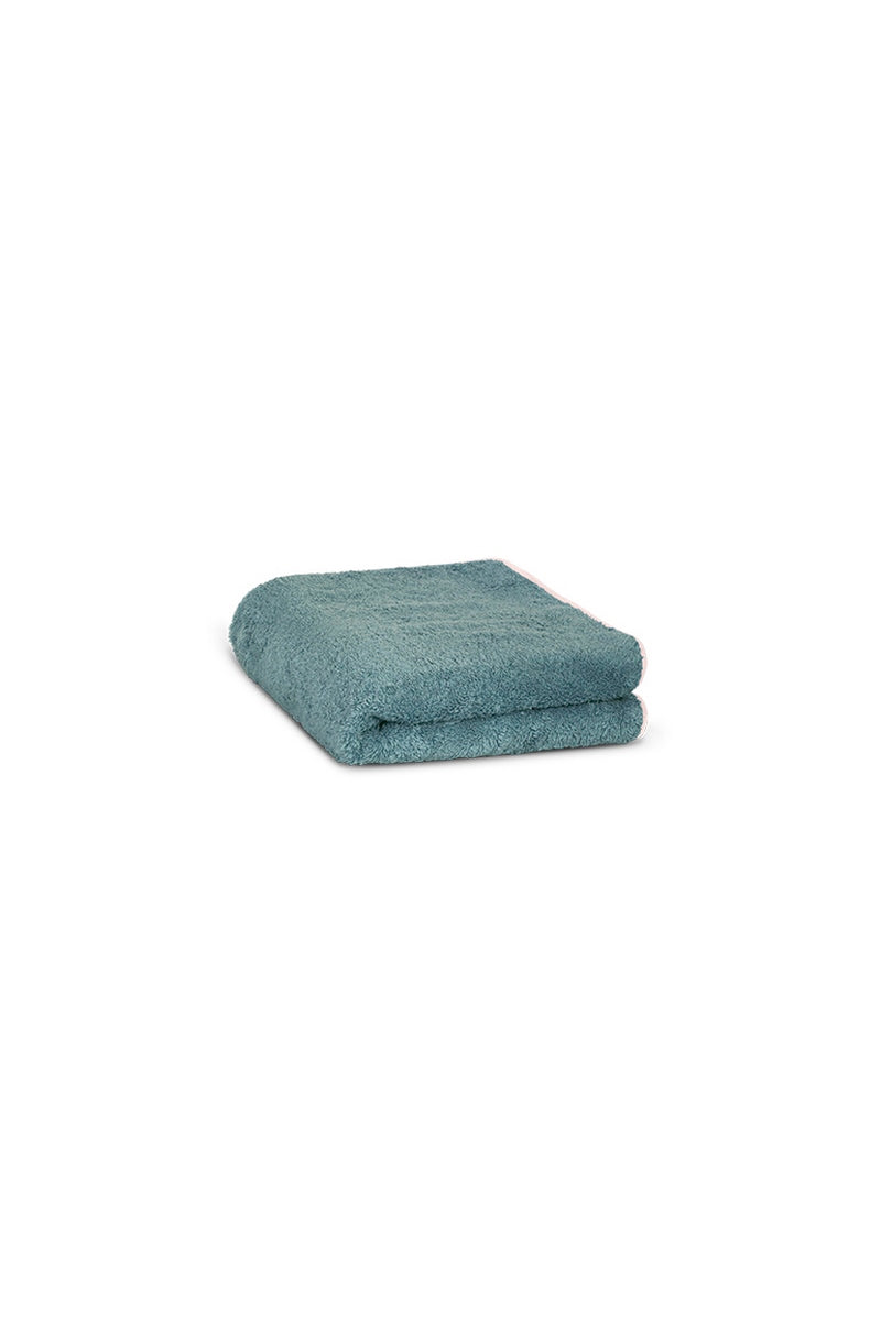 Hair Towel - Chardin Blue Nymph Pink Piping