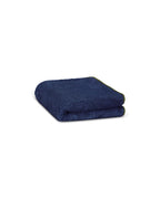 Turbante Asciugamano per Capelli - Blu Notte Bordino Cachi