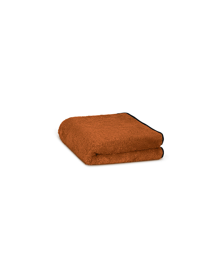 Serviette Cheveux - Caramel Liseré Noir