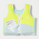 Gilet De Natation Salty Le Requin 2-3 Aqua Jaune Néon