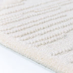 Raised Blocks Wool Rug