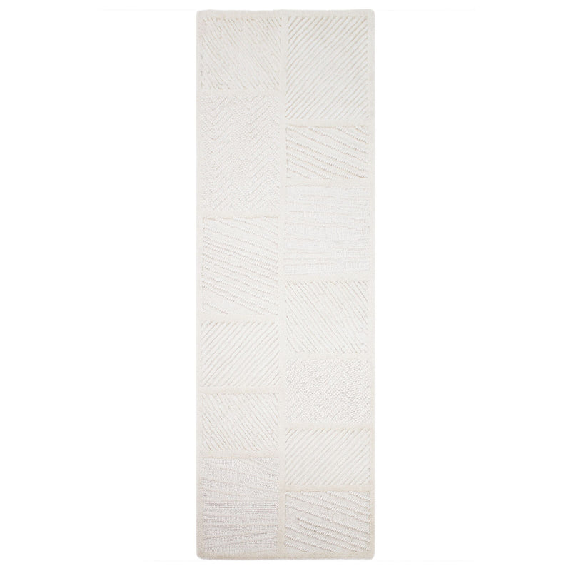 Tapis En Laine De Couloir Blocks Relief