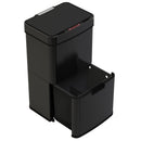 Poubelle Automatique Tri Sélectif Narvik - 75L - Noir