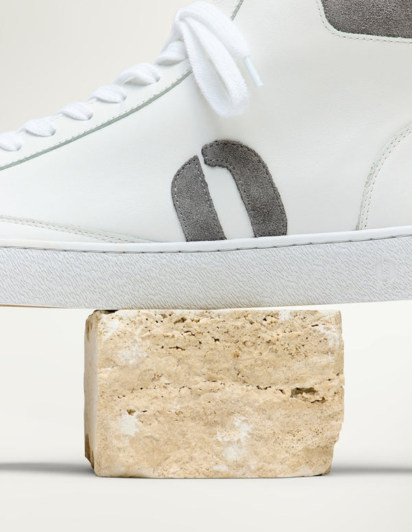 Zapatillas altas Alexis - Blanco Gris claro