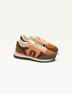 Baskets Basses Aline - Kaki Cognac Bordeaux - Femme