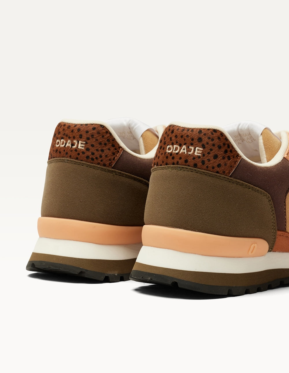 Baskets Basses Aline - Kaki Cognac Bordeaux - Femme