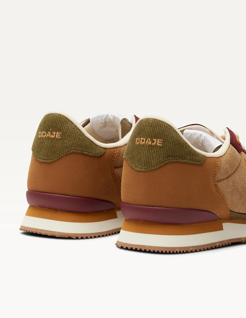 Baskets Basses André - Kaki Beige Marron Clair - Homme