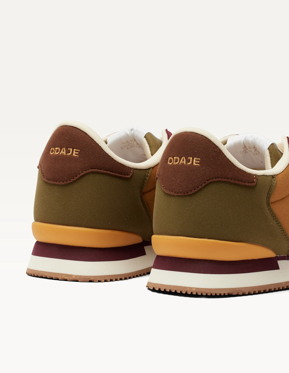 Baskets Basses André - Chocolat Kaki Clair Moutarde - Homme
