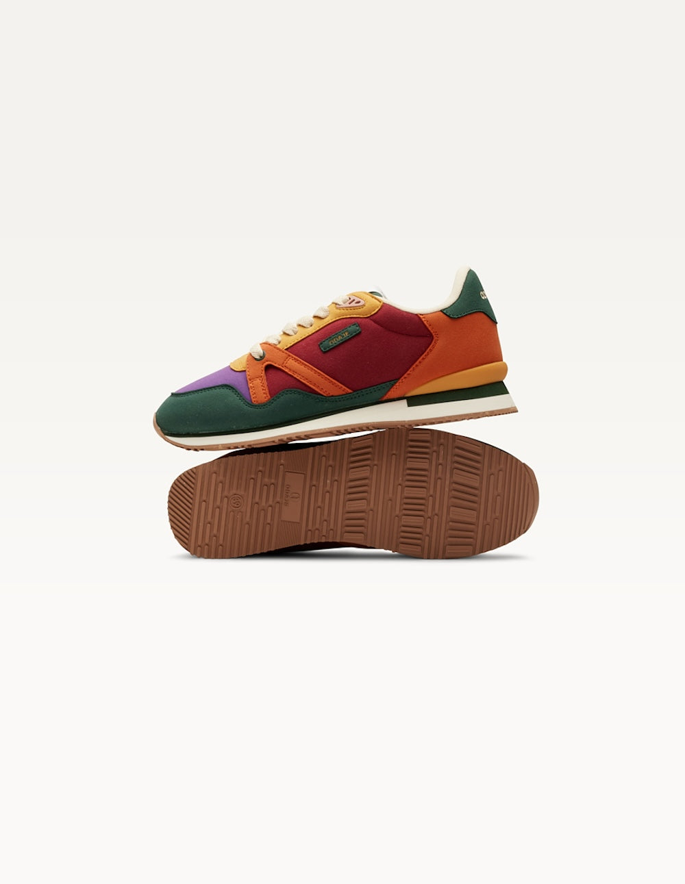 Baskets Basses Andrée - Canard Violet Orange - Femme
