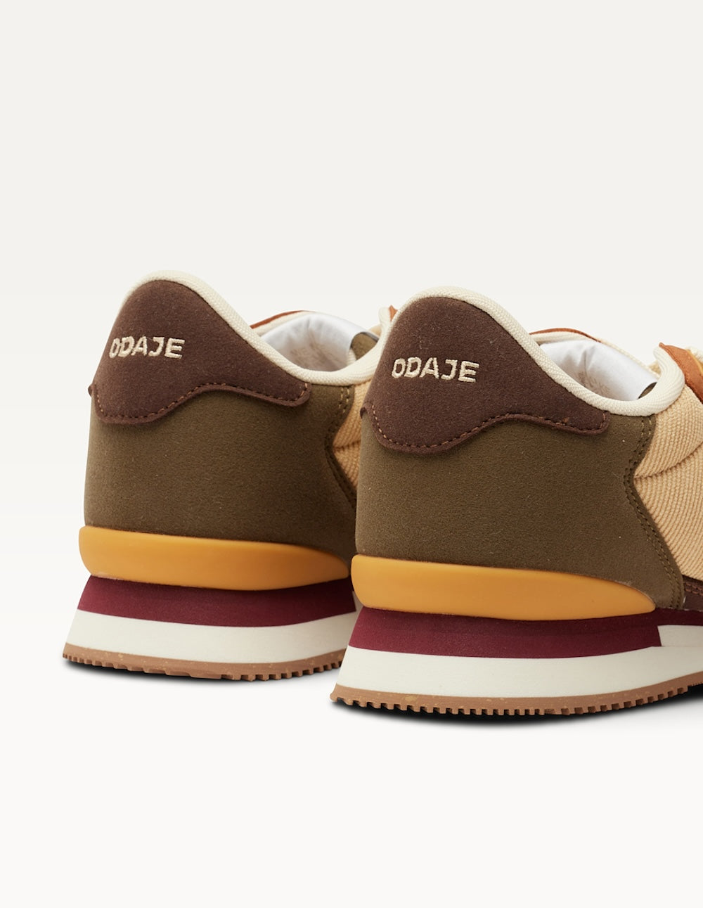 Baskets Basses Andrée - Marron Beige Bordeaux - Femme