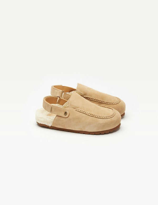 Mules Dahlia - Suède Taupe - Femme