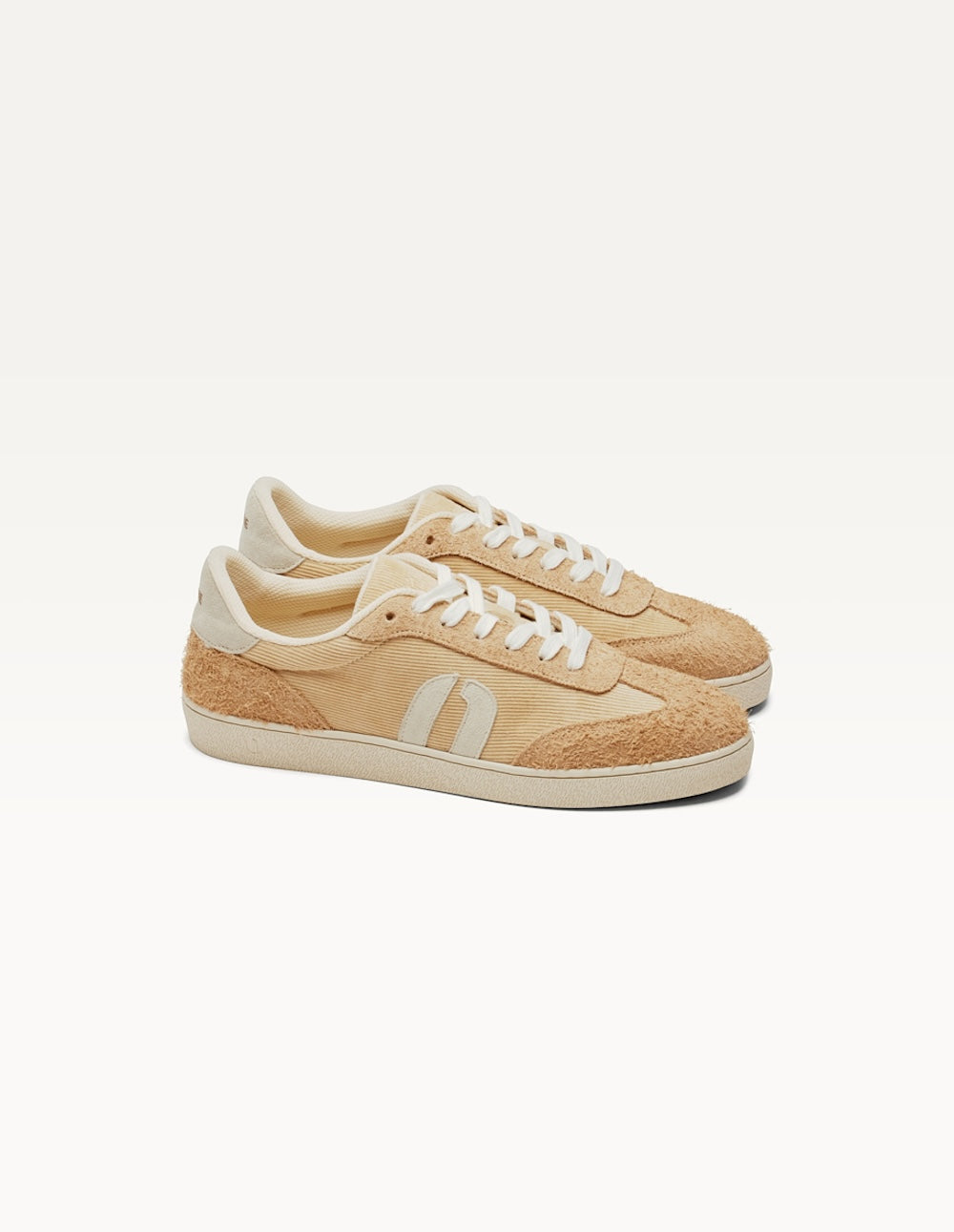 Baskets Basses Lucia - Nude Crème Gris Clair - Femme