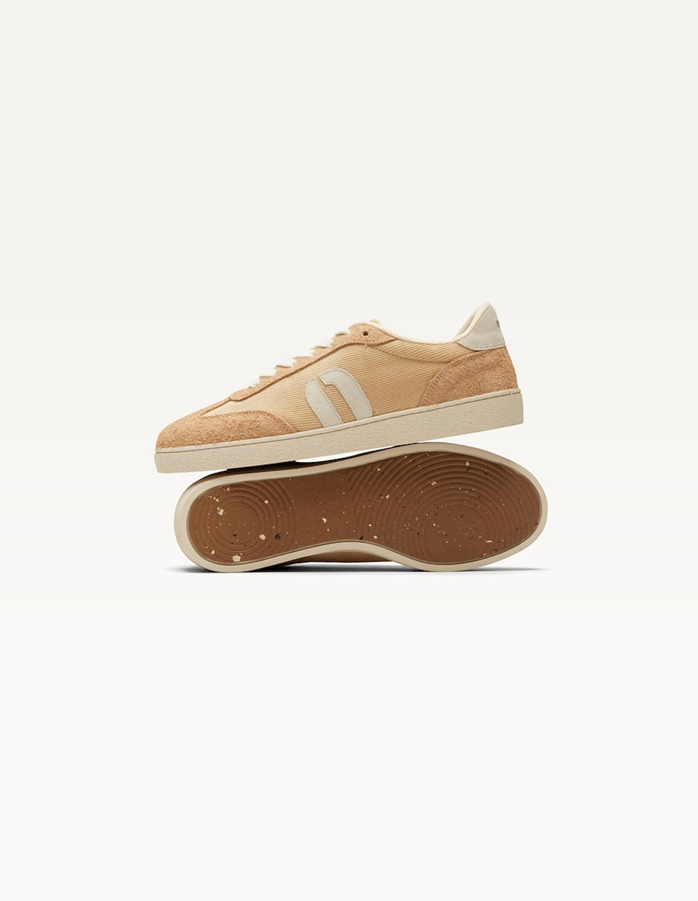 Baskets Basses Lucia - Nude Crème Gris Clair - Femme