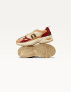 Baskets Basses Maé - Pêche Kaki Beige - Femme