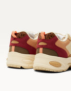 Baskets Basses Maé - Pêche Kaki Beige - Femme