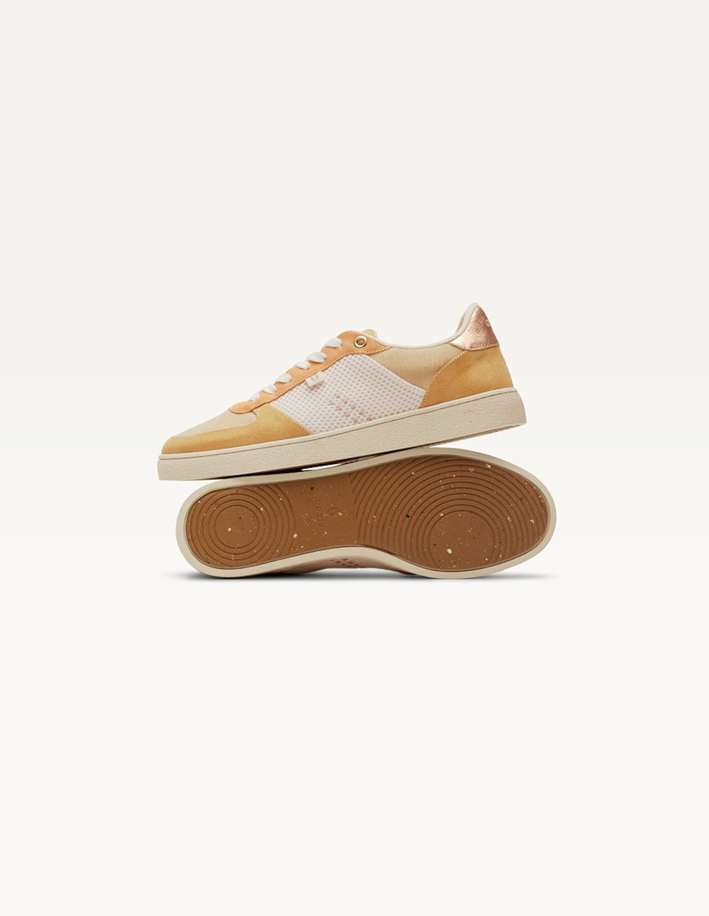 Baskets Basses Marie - Beige Crème Pêche - Femme
