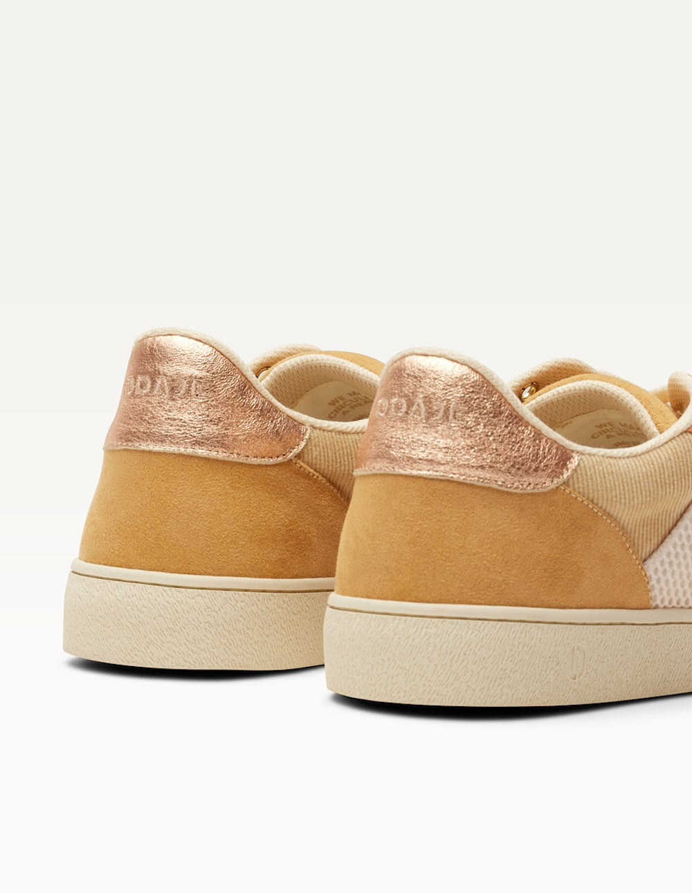 Baskets Basses Marie - Beige Crème Pêche - Femme