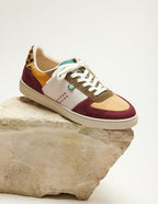 Baskets Basses Marie - Bordeaux Beige Kaki - Femme